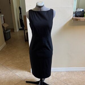 Banana Republic Classic Black Midi Dress